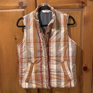 Womens Liz Claiborne Plaid vest Vintage